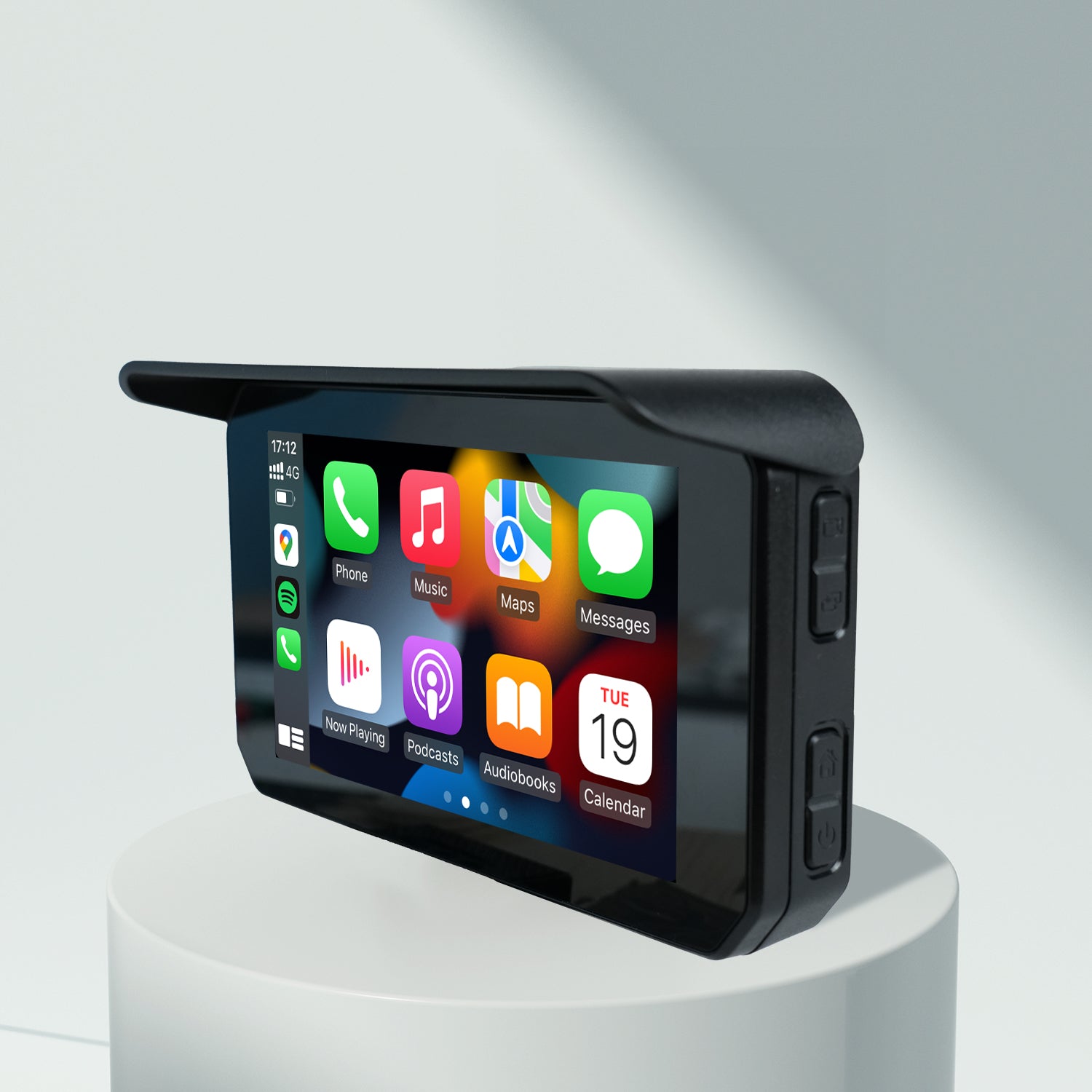 Smart World Company Waterproof Wireless CarPlay and Android Auto Display for Motorcycles