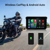 Smart World Company Waterproof Wireless CarPlay and Android Auto Display for Motorcycles