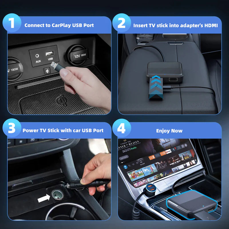 Smart World Apple Carplay and Android Auto Wireless Adapter CP-AA