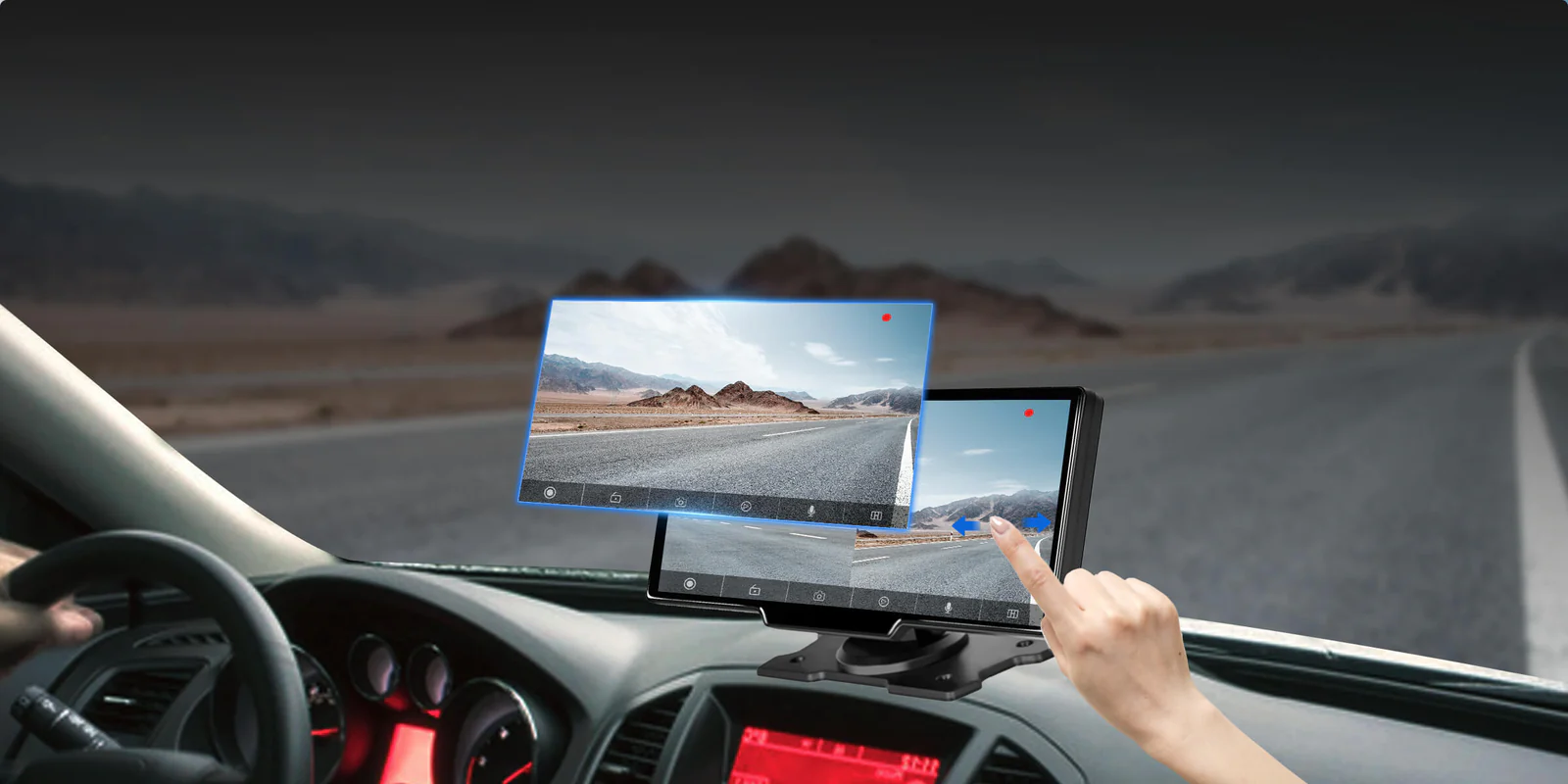 Smart World Carplay4all 10-Inch Wireless CarPlay and Android Auto Retrofit Display any Car App2car Display with GPS and front and reverse rear camera