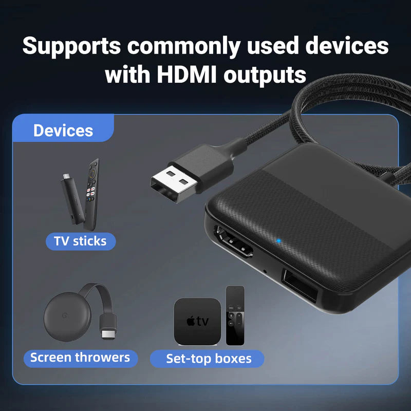 Smart World Apple Carplay and Android Auto Wireless Adapter CP-AA