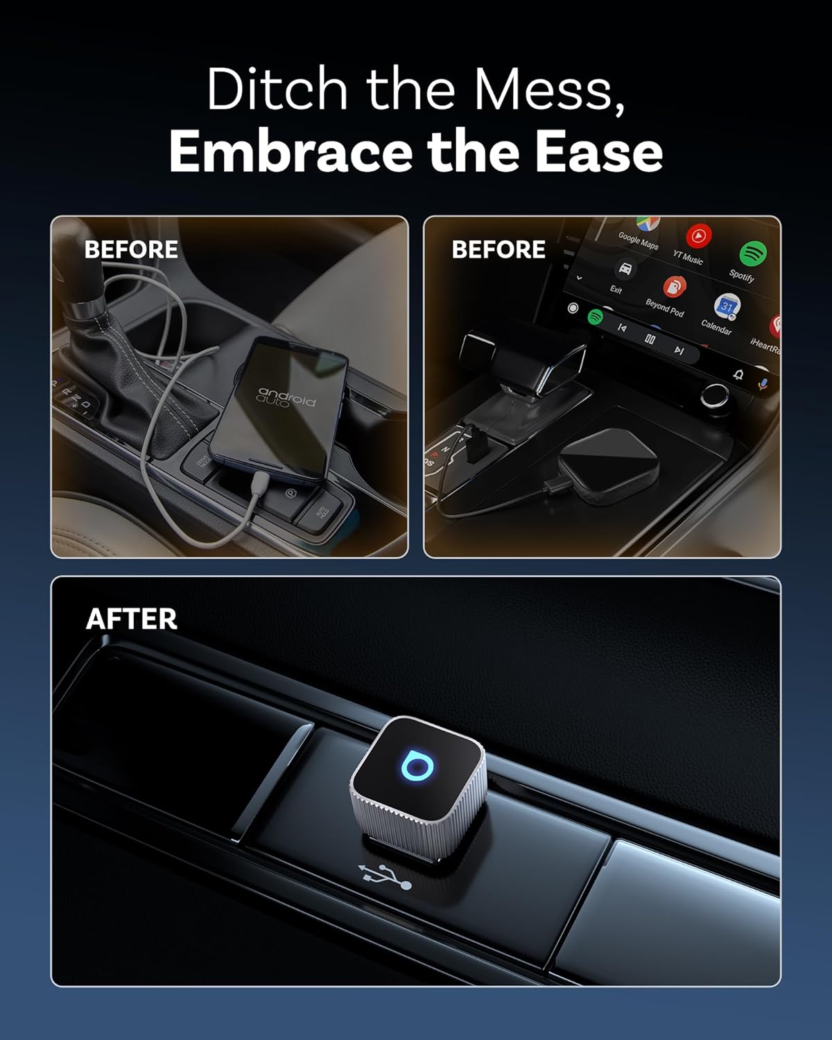 Ottocast Mini Cube 3.0 – Wireless CarPlay & Android Auto Adapter