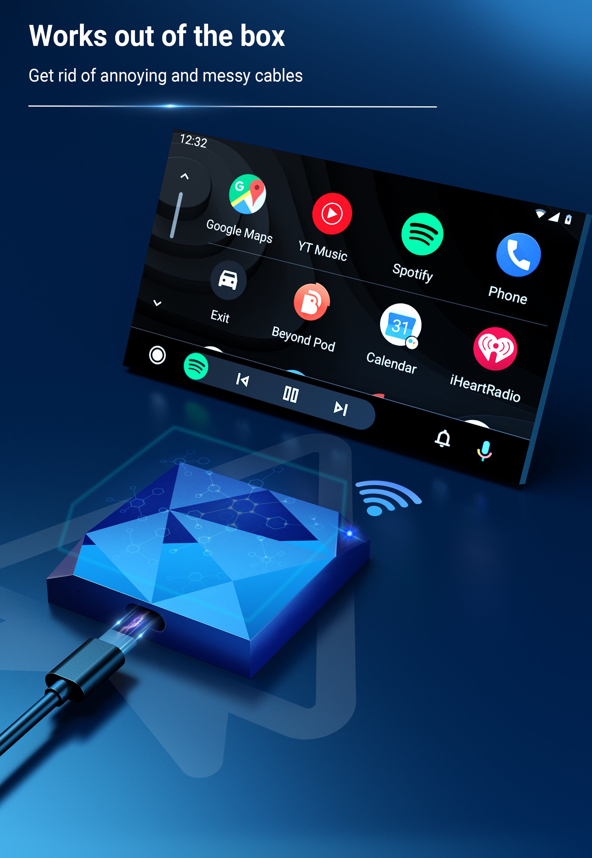 AA Wireless Android Auto (only) Adapter
