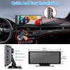 Smart World Carplay4all 10-Inch Wireless CarPlay and Android Auto Retrofit Display any Car App2car Display with GPS and front and reverse rear camera