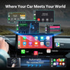 OTTOCAST Mini 2in1 Wireless Carplay Adapter for Apple iPhone with GPS Passthrough, Android Auto Car Adapter, Plug & Play