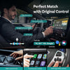 OTTOCAST Mini 2in1 Wireless Carplay Adapter for Apple iPhone with GPS Passthrough, Android Auto Car Adapter, Plug & Play