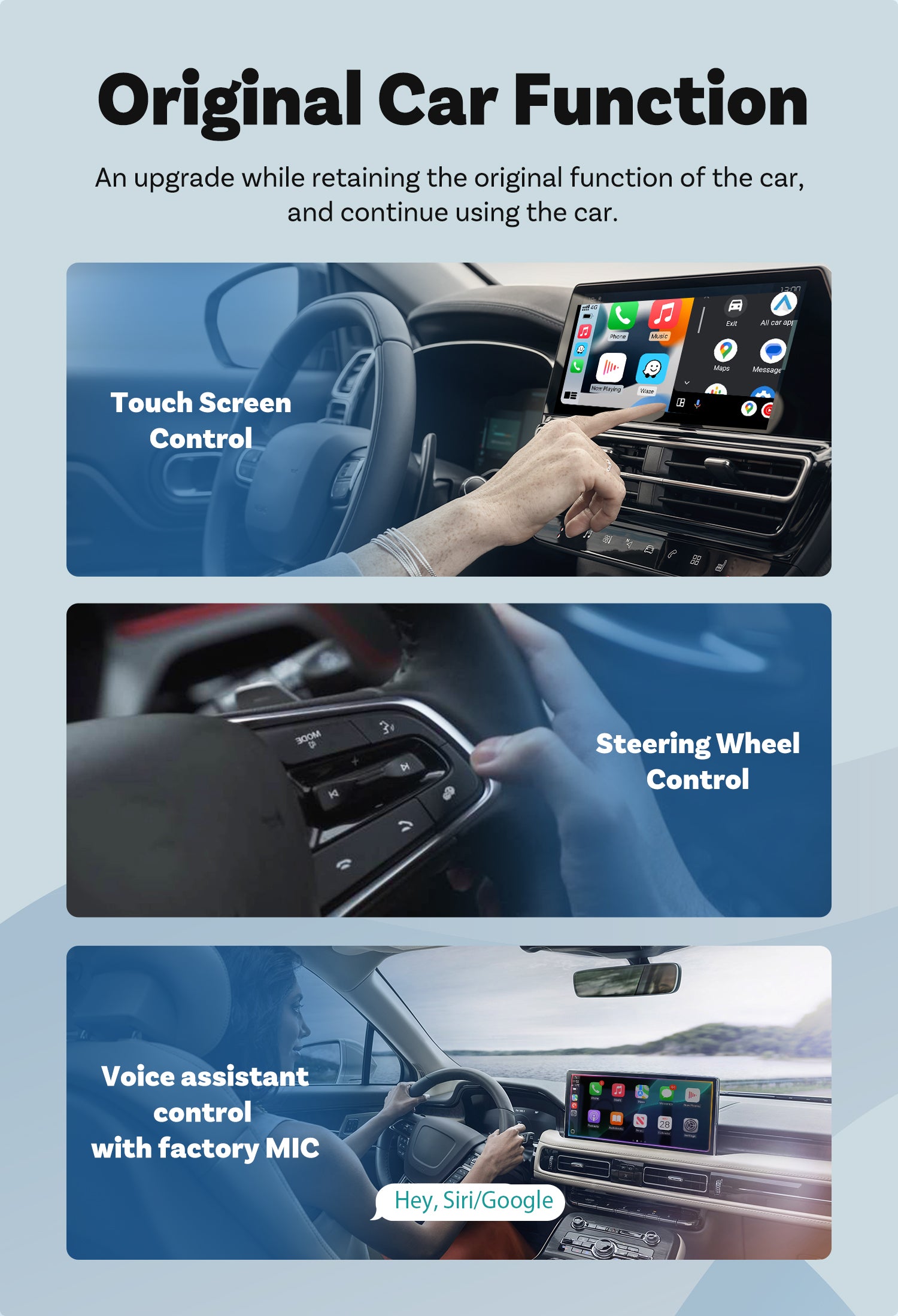 MICRO CP Wireless CarPlay adapter stick  for iPhone iOS 10+
