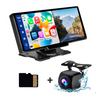 Smart World Carplay4all 10-Inch Wireless CarPlay and Android Auto Retrofit Display any Car App2car Display with GPS and front and reverse rear camera
