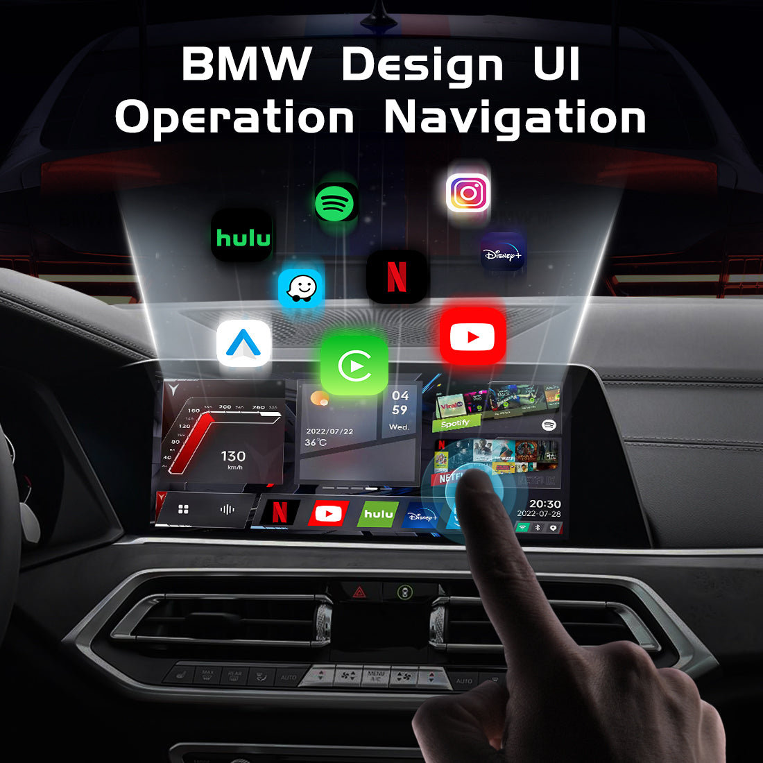 App2Car for BMW Multimedia Adapter with Android and SIM card Slot