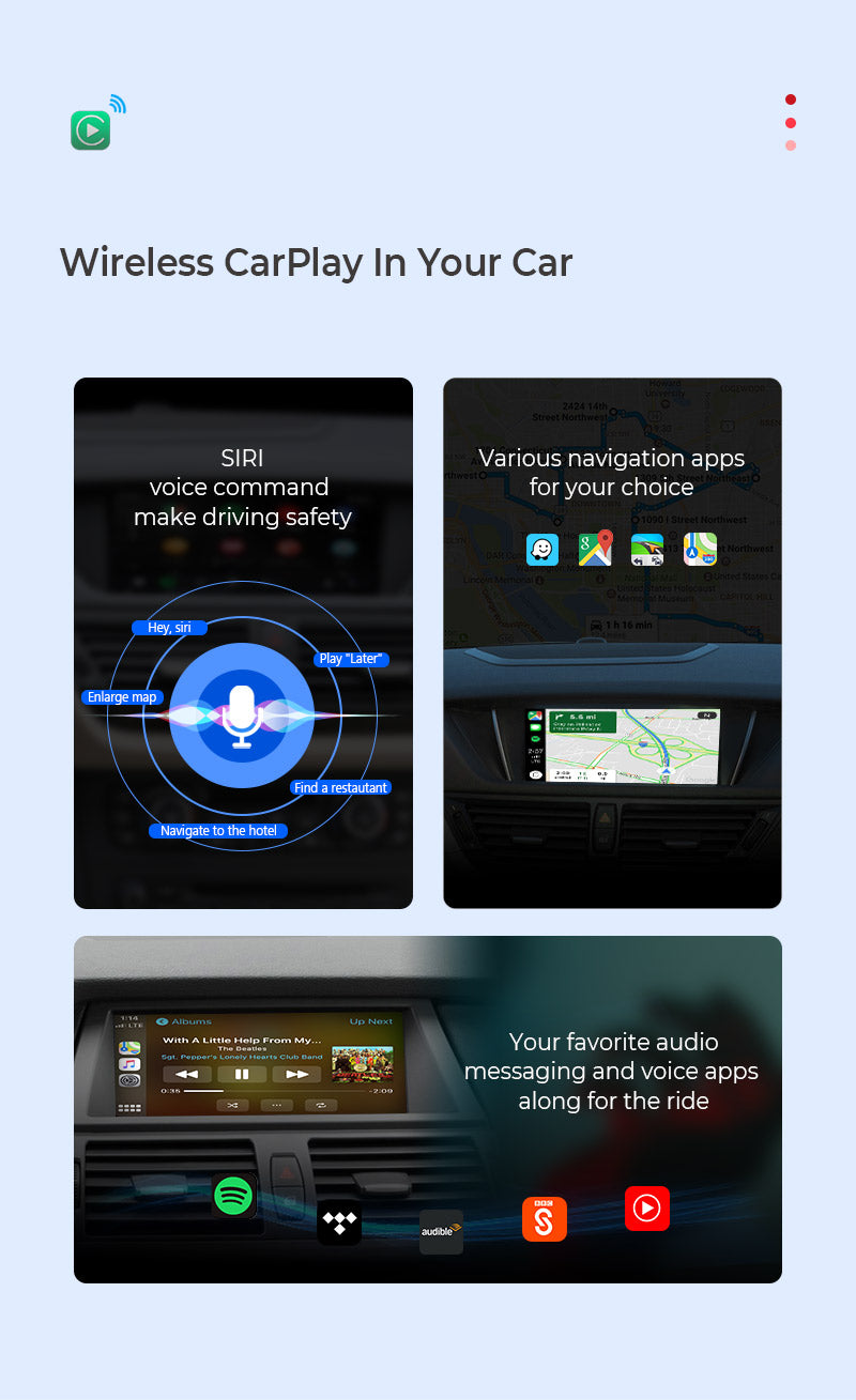 GWM Haval / MG - CP Wireless Carplay adapter dongle 5GHz Wifi module