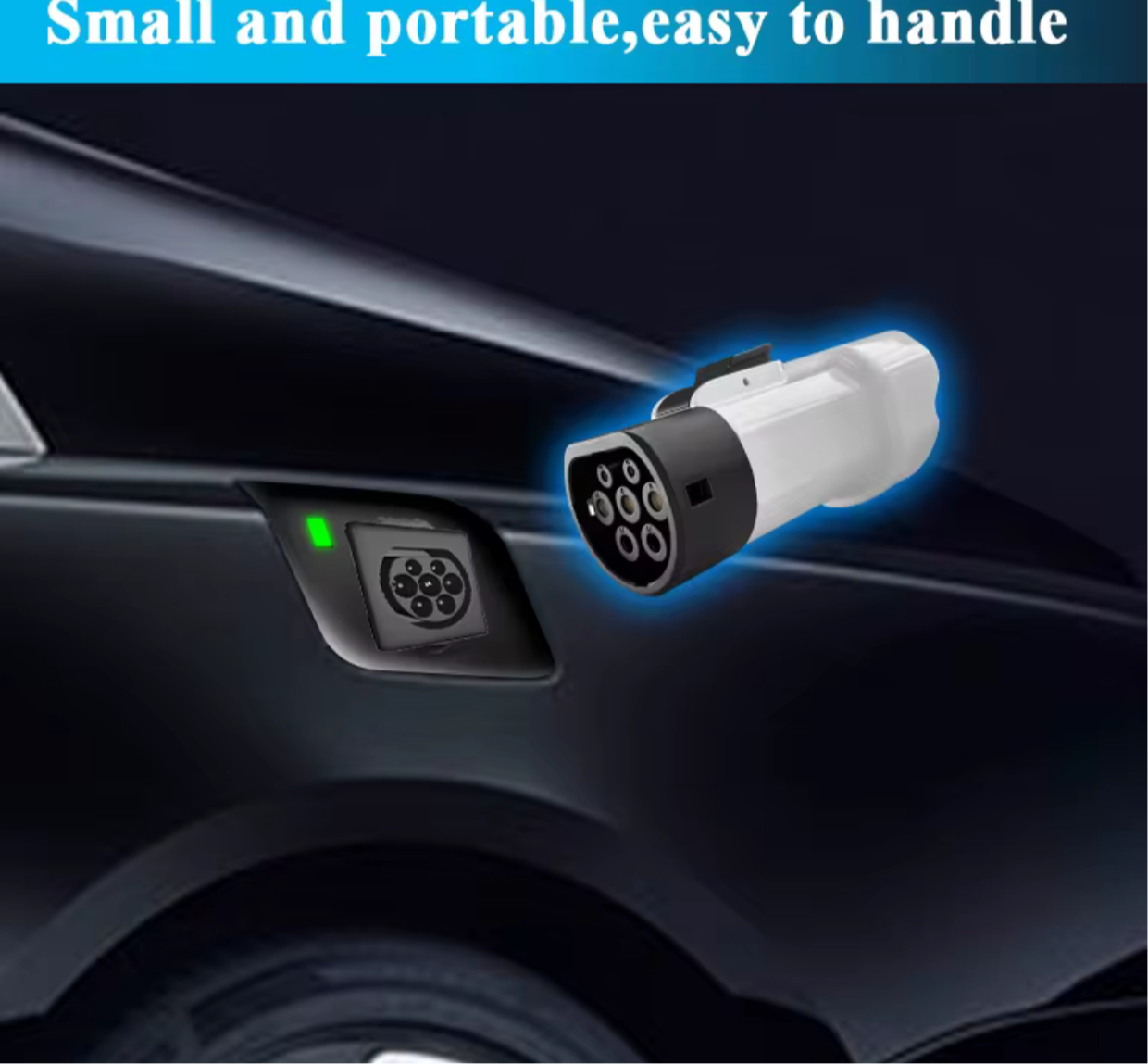 Smart V2L VTL Type 2 Vehicle to load Discharger Adapter for 2025 MG 4 EV, ZS EV, BYD Electric Vehicle Small , portable