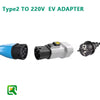 Smart universal Type2 power charging station pile converter to 220V to charge e-bikes electronic motorbikes and any other electronics