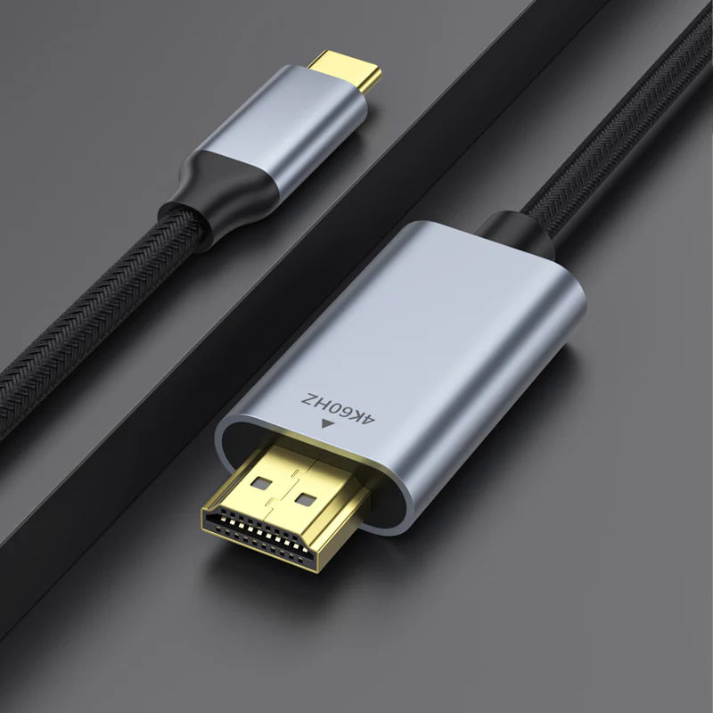 Type-C-HDMI Cable for iPhone 15 16 Series, MacBook Pro/Air, iPad Pro, Android Phone Series