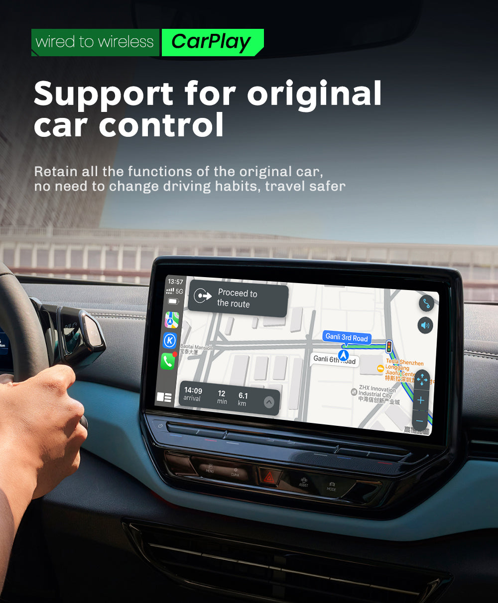 Smart World Apple Carplay and Android Auto Wireless Adapter CP-AA