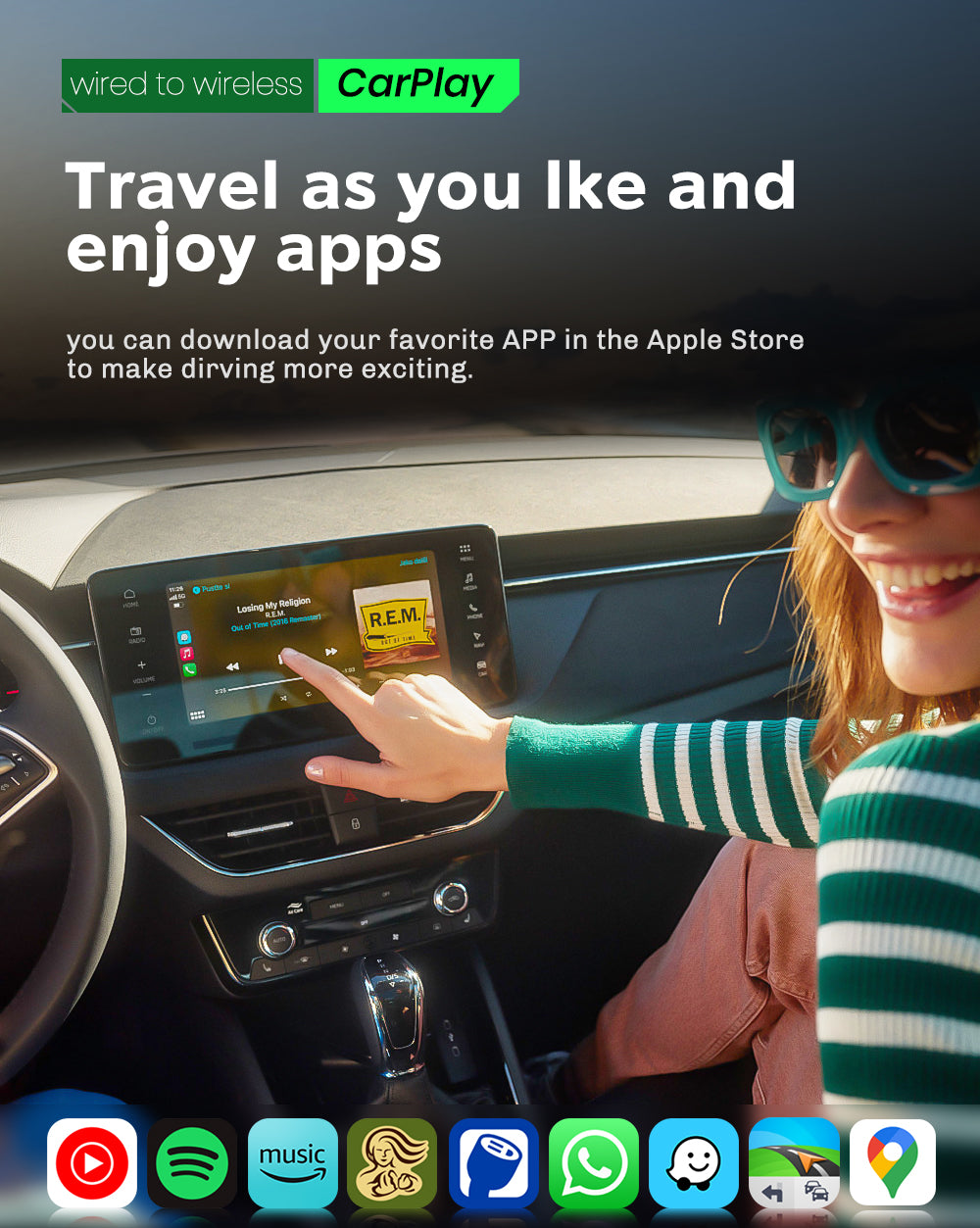 Smart World Apple Carplay and Android Auto Wireless Adapter CP-AA