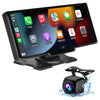 Smart World Carplay4all 10-Inch Wireless CarPlay and Android Auto Retrofit Display any Car App2car Display with GPS and front and reverse rear camera