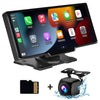 Smart World Carplay4all 10-Inch Wireless CarPlay and Android Auto Retrofit Display any Car App2car Display with GPS and front and reverse rear camera
