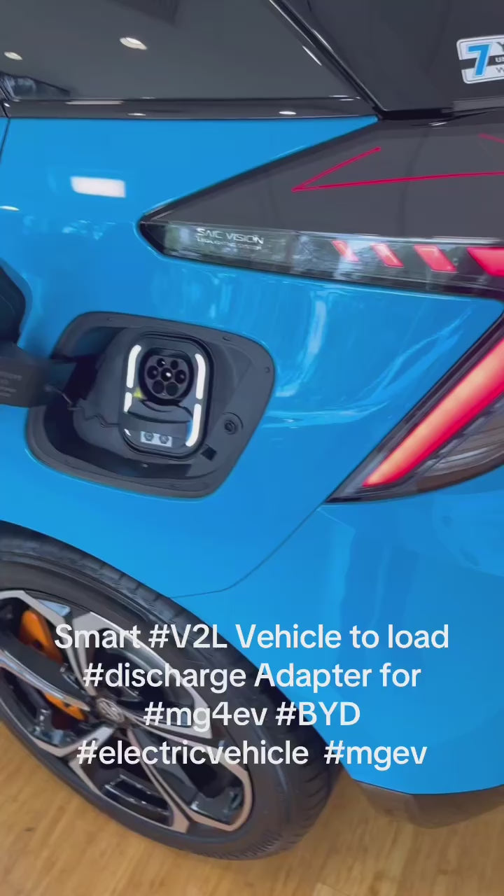Smart V2L VTL Type 2 Vehicle to load Discharger Adapter for 2025 MG 4 EV, ZS EV, BYD Electric Vehicle Small , portable