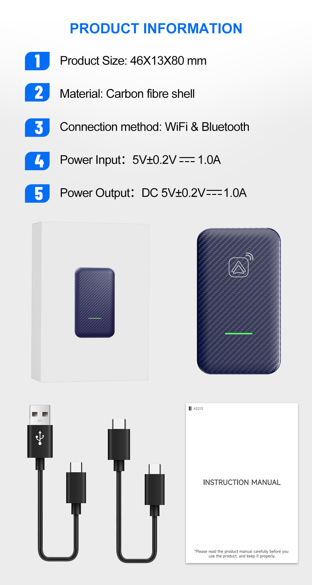 AA Wireless Android Auto (only) Adapter