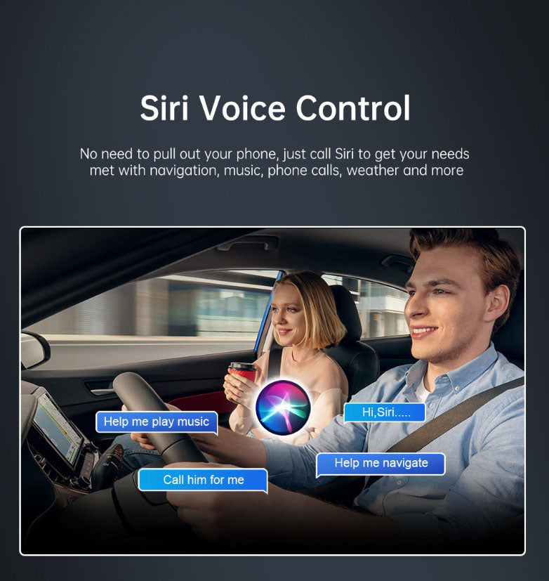 CP-AA-T Wireless CarPlay and Android Auto Upgrade for Tesla with Hands-Free Siri Control, More Navigation and Music Apps
