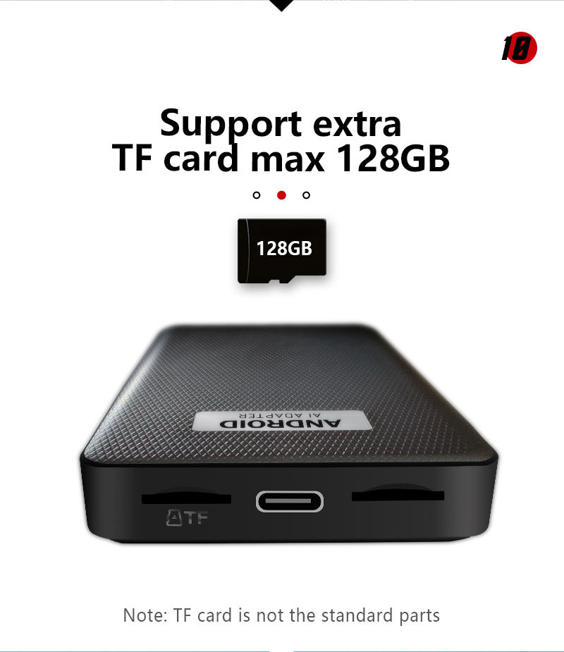 App2Car SIM 10.0 video streaming Wireless Carplay Android Auto adapter with Sim Card Slot