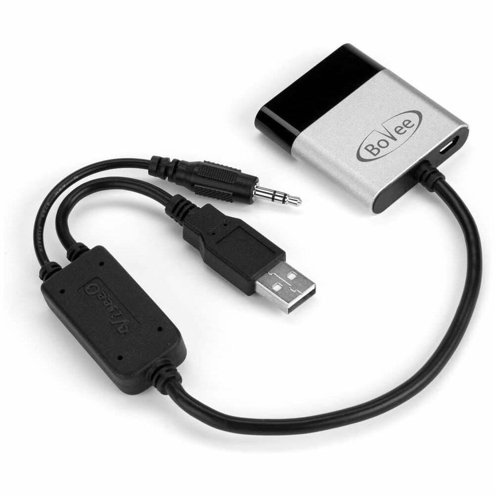 ViseeO Tune2Air WMA3000B Bluetooth Adapter for Streaming iPod/iPhone/iPad to BMW/Mini with original AUX/USB Y-Cable Connection